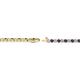2 - Izarra 2.00 mm Blue Sapphire and Diamond Eternity Tennis Bracelet 