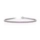 1 - Izarra 2.00 mm Pink Sapphire and Diamond Eternity Tennis Bracelet 