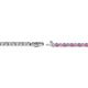 2 - Izarra 2.00 mm Pink Sapphire and Diamond Eternity Tennis Bracelet 
