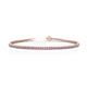 1 - Izarra 2.00 mm Pink Sapphire and Diamond Eternity Tennis Bracelet 