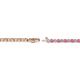 2 - Izarra 2.00 mm Pink Sapphire and Diamond Eternity Tennis Bracelet 