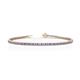 1 - Izarra 2.00 mm Tanzanite and Diamond Eternity Tennis Bracelet 
