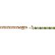 2 - Izarra 2.00 mm Green Garnet and Diamond Eternity Tennis Bracelet 