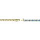 2 - Izarra 2.00 mm Blue Topaz and Diamond Eternity Tennis Bracelet 