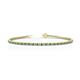 1 - Izarra 2.00 mm Emerald and Diamond Eternity Tennis Bracelet 