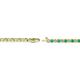 2 - Izarra 2.00 mm Emerald and Diamond Eternity Tennis Bracelet 