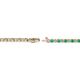 2 - Izarra 2.00 mm Emerald and Diamond Eternity Tennis Bracelet 