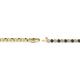 2 - Izarra 2.00 mm Black and White Diamond Eternity Tennis Bracelet 