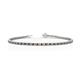 1 - Izarra 2.00 mm Smoky Quartz and Diamond Eternity Tennis Bracelet 