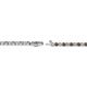 2 - Izarra 2.00 mm Smoky Quartz and Diamond Eternity Tennis Bracelet 