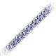 2 - Tiara 3.10 mm Tanzanite Eternity Tennis Bracelet 