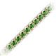 2 - Tiara 3.10 mm Green Garnet Eternity Tennis Bracelet 