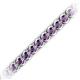 2 - Tiara 3.10 mm Amethyst Eternity Tennis Bracelet 