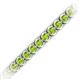 2 - Tiara 3.10 mm Peridot Eternity Tennis Bracelet 