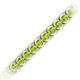 2 - Tiara 3.10 mm Peridot Eternity Tennis Bracelet 