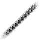 2 - Tiara 3.10 mm Black Diamond Eternity Tennis Bracelet 