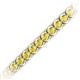 2 - Tiara 3.10 mm Yellow Sapphire Eternity Tennis Bracelet 