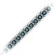 2 - Tiara 3.10 mm London Blue Topaz Eternity Tennis Bracelet 