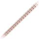 2 - Tiara 2.60 mm Pink Tourmaline Eternity Tennis Bracelet 