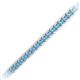 2 - Tiara 2.60 mm Blue Topaz Eternity Tennis Bracelet 