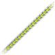 2 - Tiara 2.60 mm Peridot Eternity Tennis Bracelet 