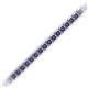 2 - Tiara 2.00 mm Blue Sapphire Eternity Tennis Bracelet 