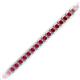2 - Tiara 2.00 mm Ruby Eternity Tennis Bracelet 