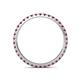 5 - Lara 2.00 mm Rhodolite Garnet Eternity Band 