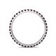 5 - Lara 2.00 mm Red Garnet Eternity Band 