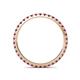 5 - Lara 2.00 mm Rhodolite Garnet Eternity Band 