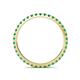 5 - Lara 2.00 mm Emerald Eternity Band 
