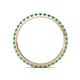 5 - Lara 2.00 mm Emerald Eternity Band 