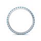 5 - Lara 2.00 mm Blue Topaz Eternity Band 