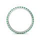 5 - Lara 2.00 mm Emerald Eternity Band 