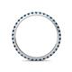 5 - Lara 2.00 mm Blue Diamond Eternity Band 