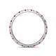 5 - Lara 2.00 mm Pink Tourmaline and Diamond Eternity Band 