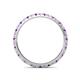 5 - Lara 2.00 mm Amethyst and Diamond Eternity Band 