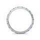 5 - Lara 2.00 mm Blue Topaz and Diamond Eternity Band 