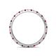 5 - Lara 2.00 mm Ruby and Lab Grown Diamond Eternity Band 