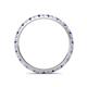 5 - Lara 2.00 mm Iolite and Lab Grown Diamond Eternity Band 