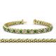 1 - Tiara 3.80 mm Emerald and Diamond Eternity Tennis Bracelet 