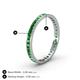 5 - Rebica 2.50 mm Princess Cut Green Garnet Eternity Band 