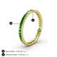 5 - Rebica 2.50 mm Princess Cut Green Garnet Eternity Band 