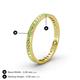 5 - Rebica 2.50 mm Princess Cut Peridot Eternity Band 
