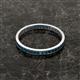 3 - Rebica 2.50 mm Princess Cut Blue Diamond Eternity Band 