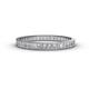 1 - Rebica 2.50 mm Princess Cut Lab Grown Diamond Eternity Band 