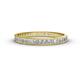 1 - Rebica 2.50 mm Princess Cut Lab Grown Diamond Eternity Band 