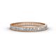 1 - Rebica 2.50 mm Princess Cut Lab Grown Diamond Eternity Band 