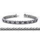 1 - Tiara 3.80 mm Iolite and Lab Grown Diamond Eternity Tennis Bracelet 
