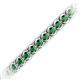 2 - Tiara 3.80 mm Emerald Eternity Tennis Bracelet 